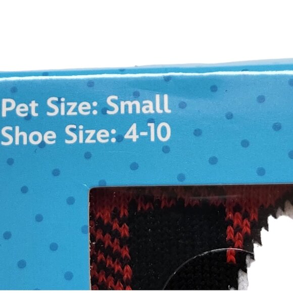 Disney Mickey Mouse Pet Owner Sock Pair Gift Set Red Buffalo Check - Picture 4 of 5
